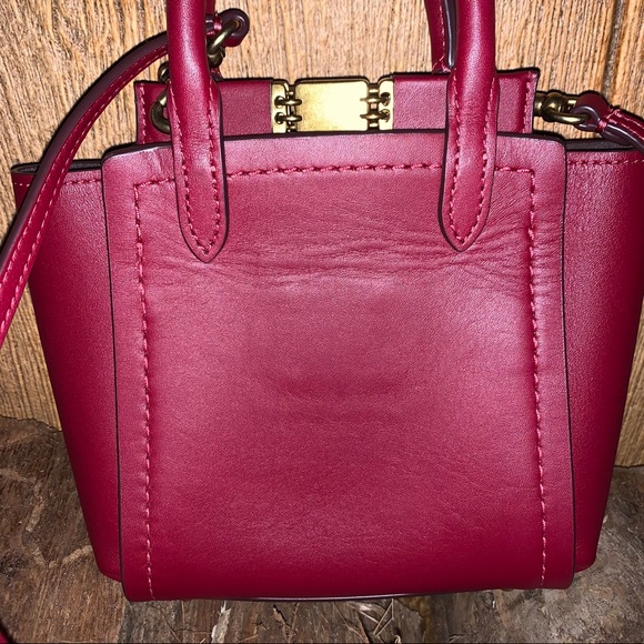 Coach Deep Red Troupe Tote 16 - Picture 5 of 15